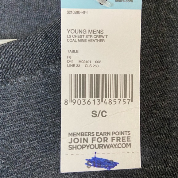 🖤Charcoal long sleeve crew 🖤 3/$15 - Picture 4 of 6